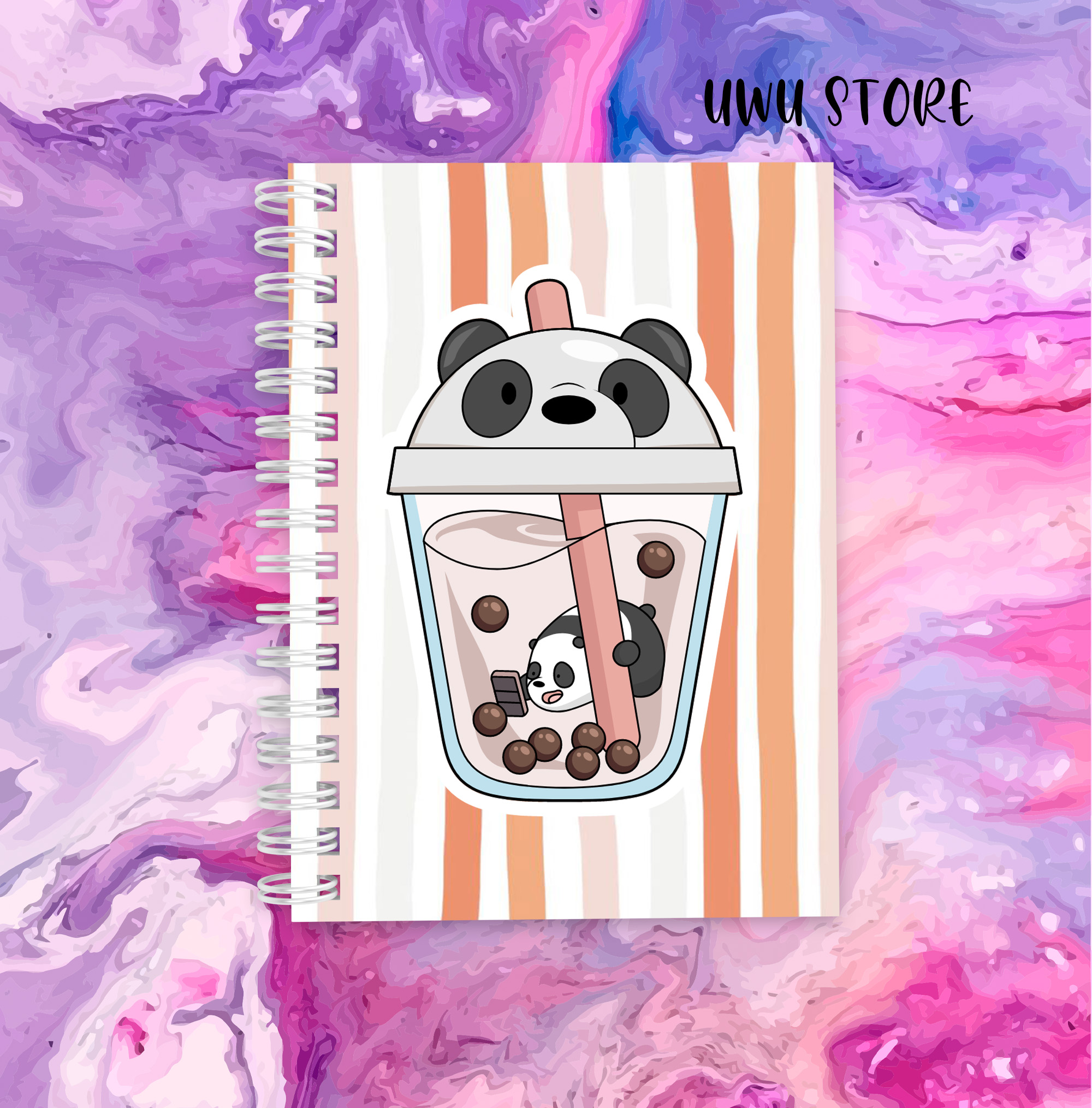 Cuaderno Osos escandalosos / Panda Bubble Tea 