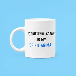 Taza Grey's Anatomy / Cristina Yang espíritu animal﻿