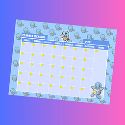 Planner Anual / Mensual Pokémon (Squirtle)