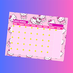 Planner Anual / Mensual Sanrio (Hello Kitty)