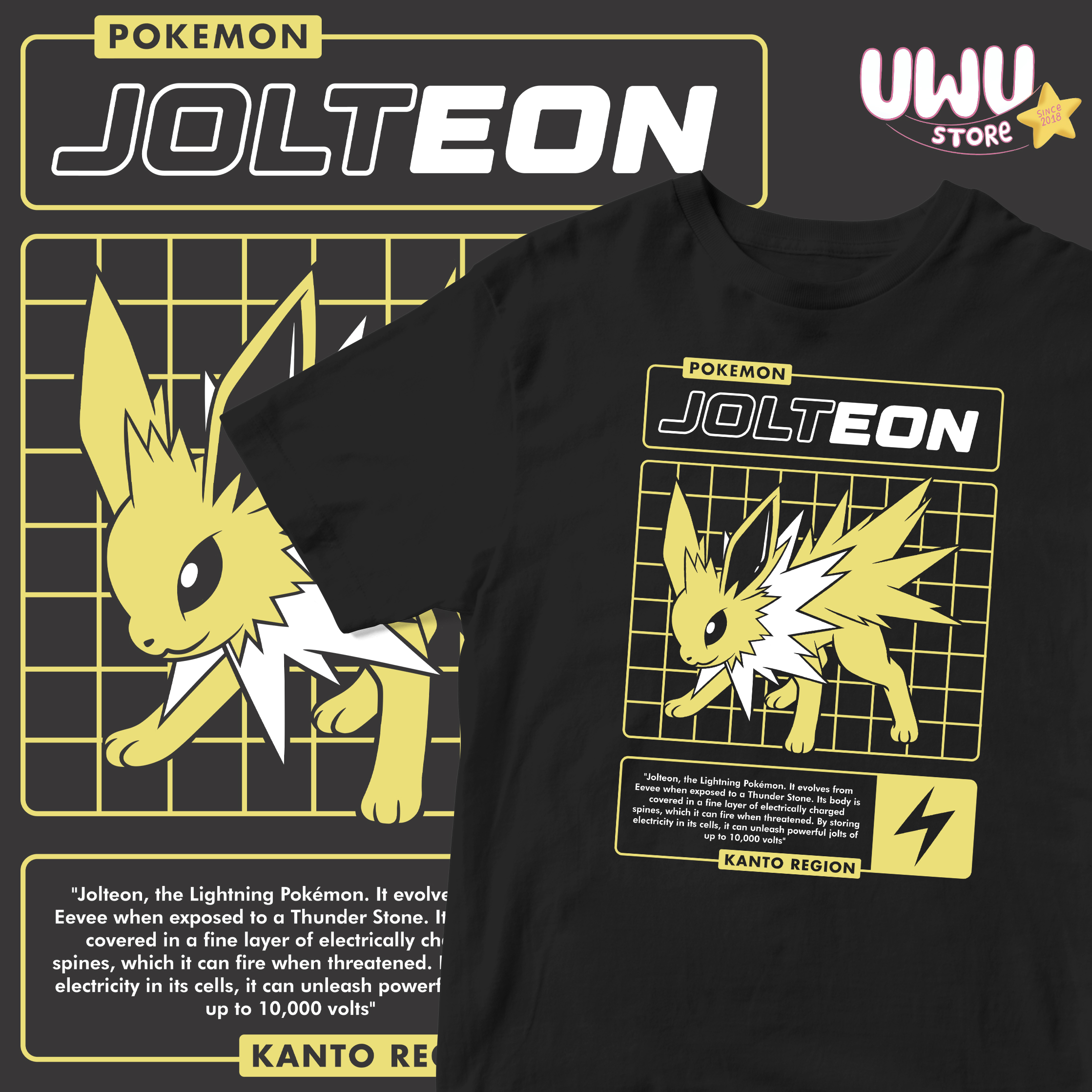 Polera Pokemon  Jolteon 