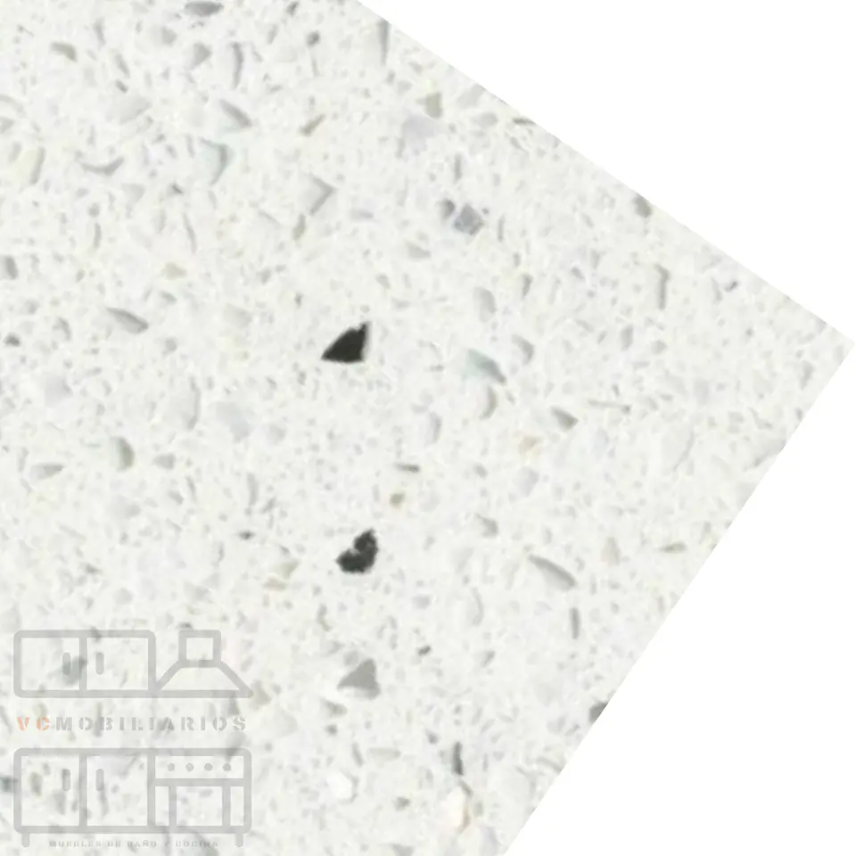 Mueble vanitoro simple de 120 cm / m8 / Cuarzo blanco galaxys / Cava 2
