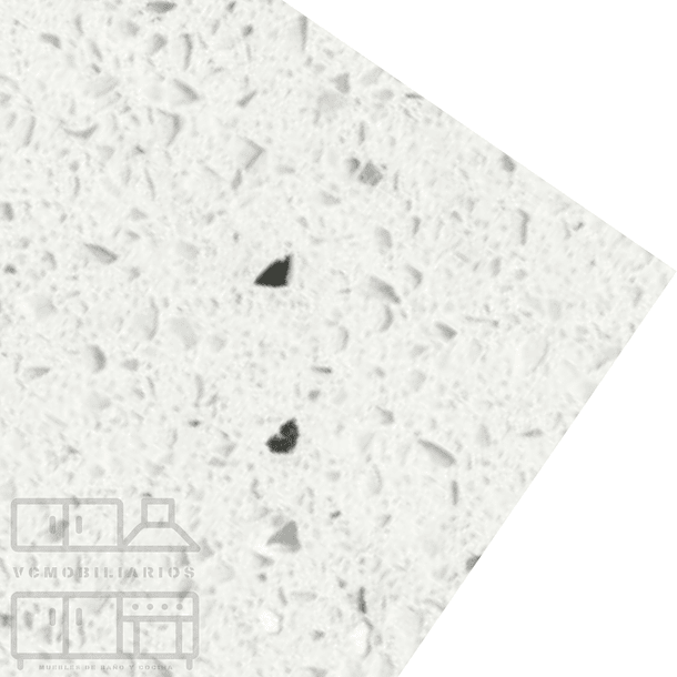 Mueble vanitoro simple de 120 cm / m8 / Cuarzo blanco galaxy