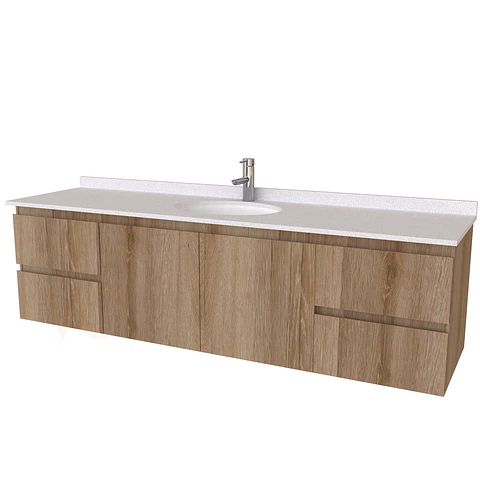 Mueble vanitorio aereo M2-1623- A - Cava- ( Solo Mueble )