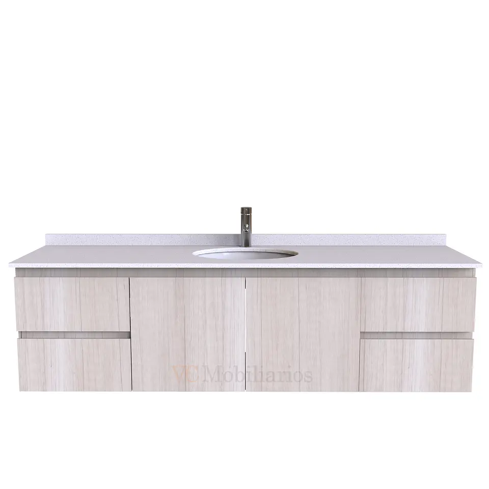 Mueble Vanitorio aereo simple de 180 cm M2-1808 / Toscana 1