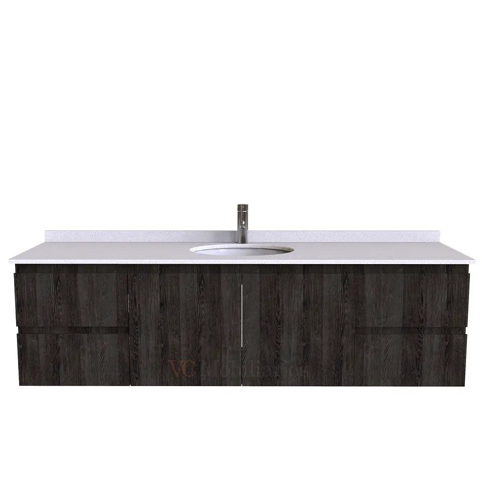Mueble Vanitorio aereo simple de 180 cm M2-1808 / Espresso 1