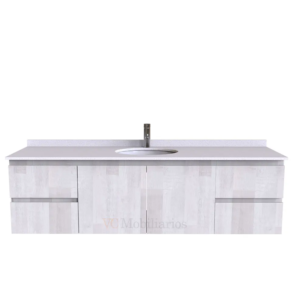 Mueble Vanitorio aereo simple de 190 cm M2-1908 / Legno 1