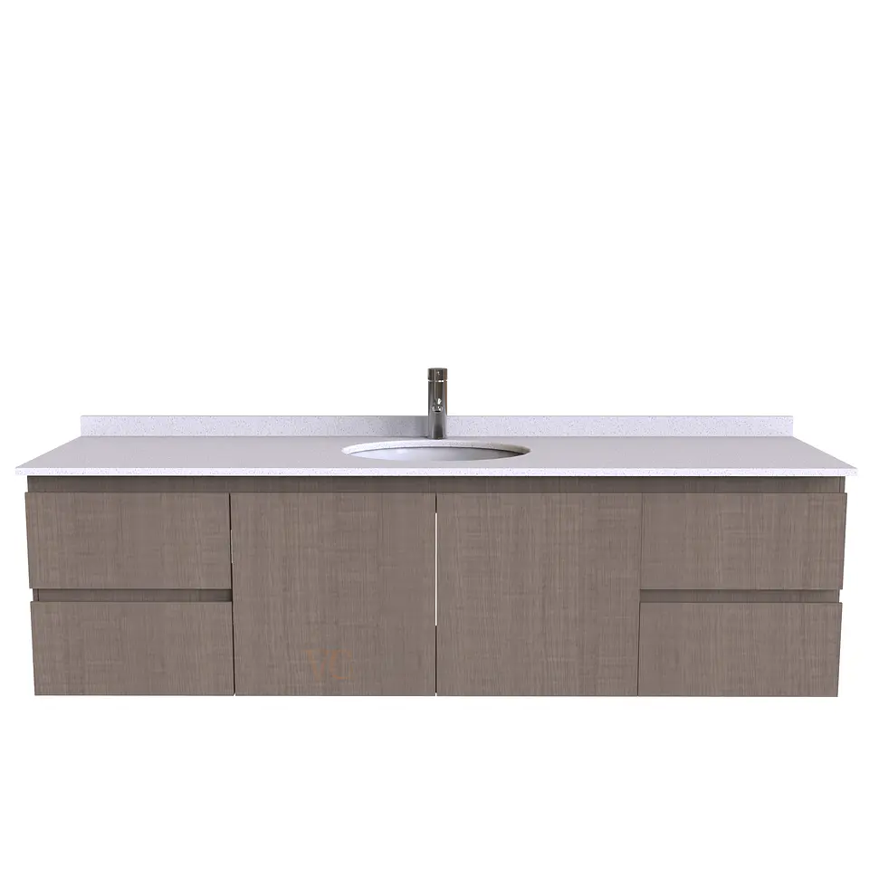 Mueble Vanitorio aereo simple de 190 cm M2-1908 / Nordico 1