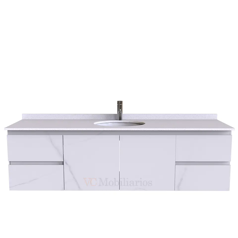 Mueble Vanitorio aereo simple de 190 cm M2-1908 / Marmara 1