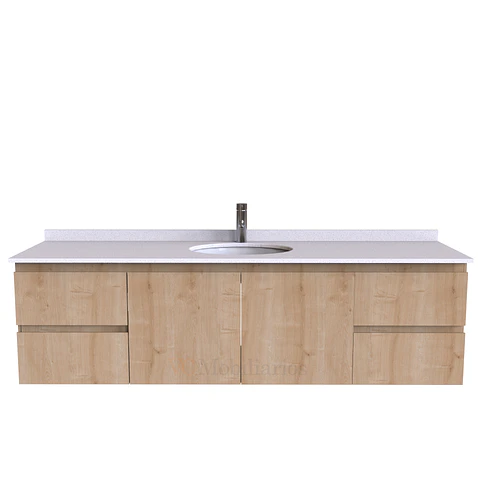 Mueble Vanitorio aereo simple de 170 cm M2-1708 / Rustico