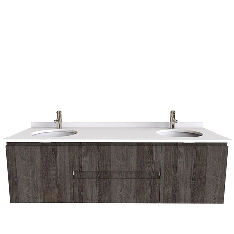 Mueble vanitorio Doble Aéreo  de 180 cm /  M2-1823 -DA / Espresso
