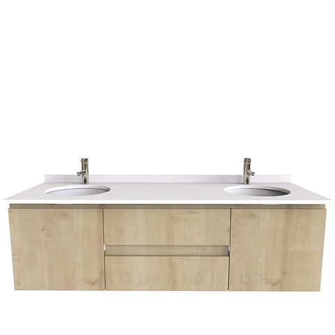 Mueble vanitorio Doble Aéreo  de 180 cm /  M2-1823 -DA / Rustico