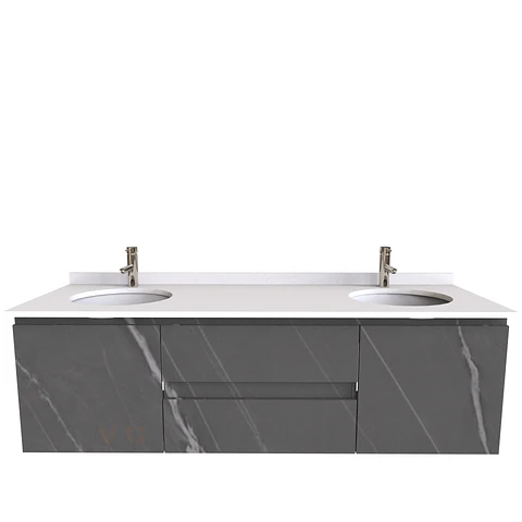 Mueble vanitorio Doble Aéreo  de 180 cm /  M2-1823 -DA / Vizcaya