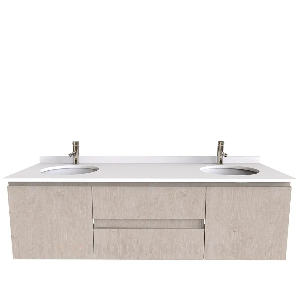 Mueble vanitorio Doble Aéreo  de 170 cm /  M2-1723 -DA / Provenzal 1