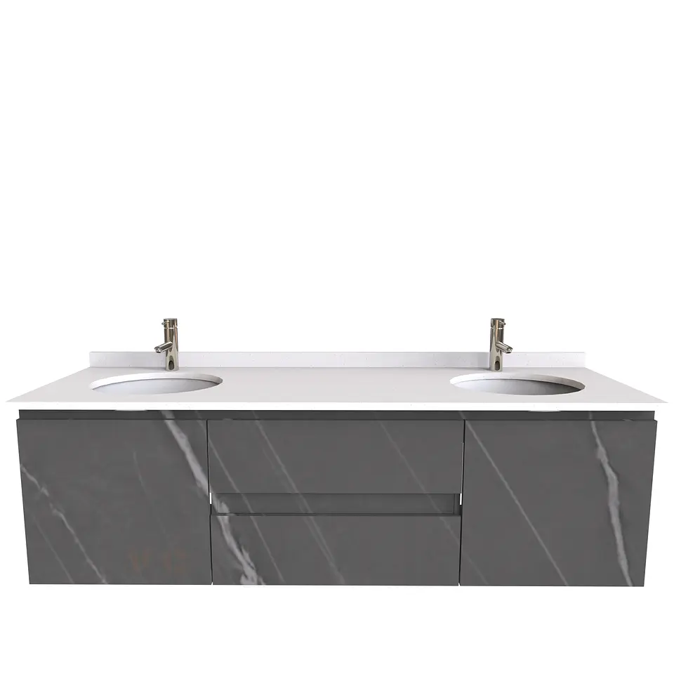 Mueble vanitorio Doble Aéreo  de 170 cm /  M2-1723 -DA / Vizcaya 1
