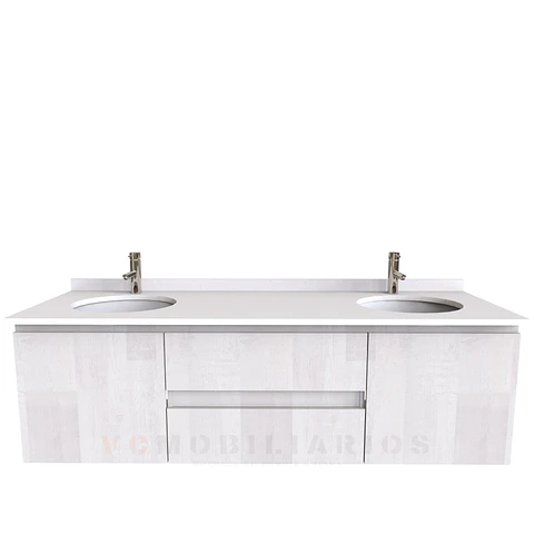 Mueble vanitorio Doble Aéreo  de 160 cm /  M2-1623 -DA /Legno