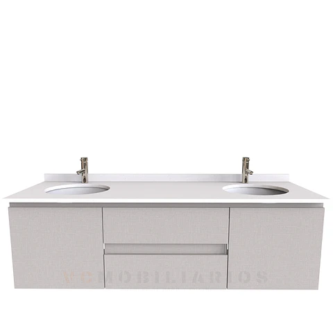 Mueble vanitorio Doble Aéreo  de 160 cm /  M2-1623 -DA / Giorno
