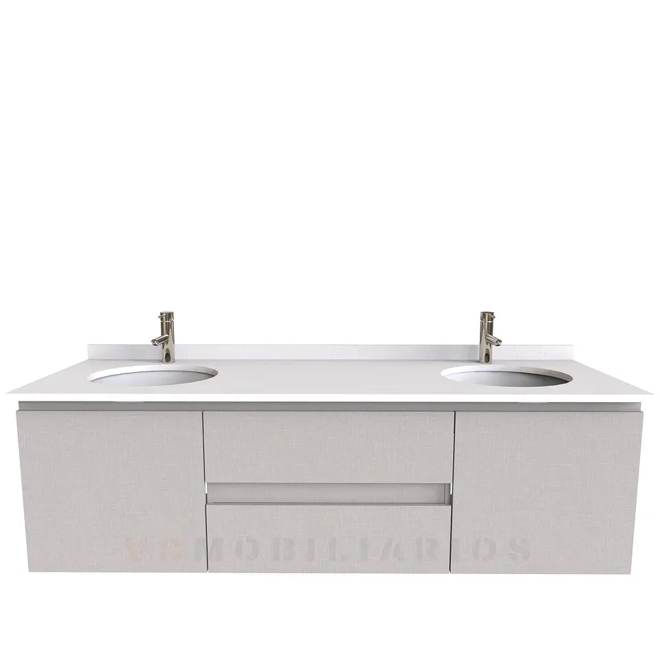 Mueble vanitorio Doble Aéreo  de 160 cm /  M2-1623 -DA / Giorno 1