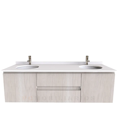 Mueble vanitorio Doble Aéreo  de 160 cm /  M2-1623 -DA / Toscana