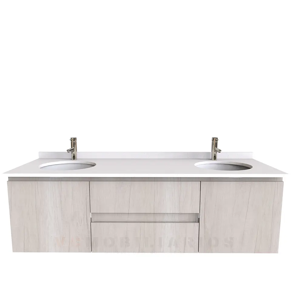Mueble vanitorio Doble Aéreo  de 160 cm /  M2-1623 -DA / Toscana 1