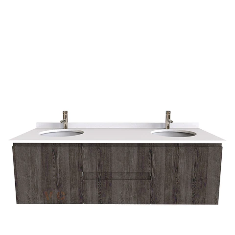 Mueble vanitorio Doble Aéreo  de 150 cm /  M2-1523 -DA / Espresso