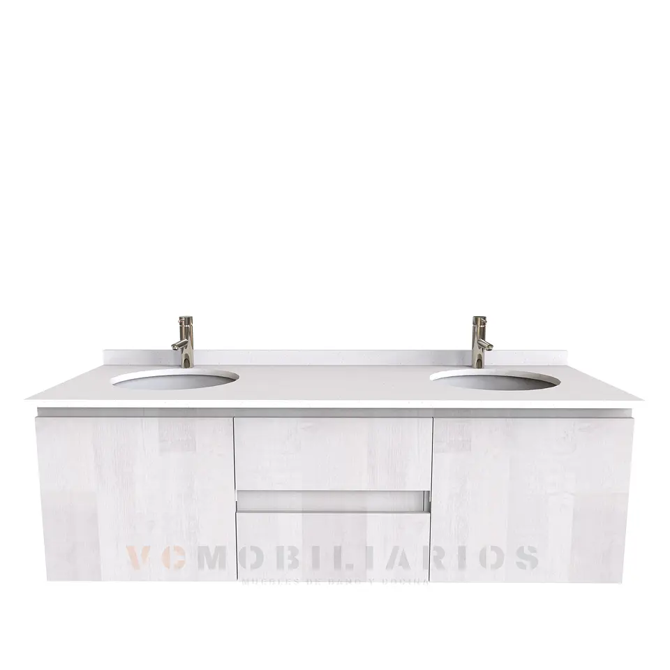 Mueble vanitorio Doble Aéreo  de 150 cm /  M2-1523 -DA / Legno 1