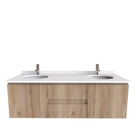 Mueble vanitorio Doble Aéreo  de 150 cm /  M2-1523 -DA / Cava