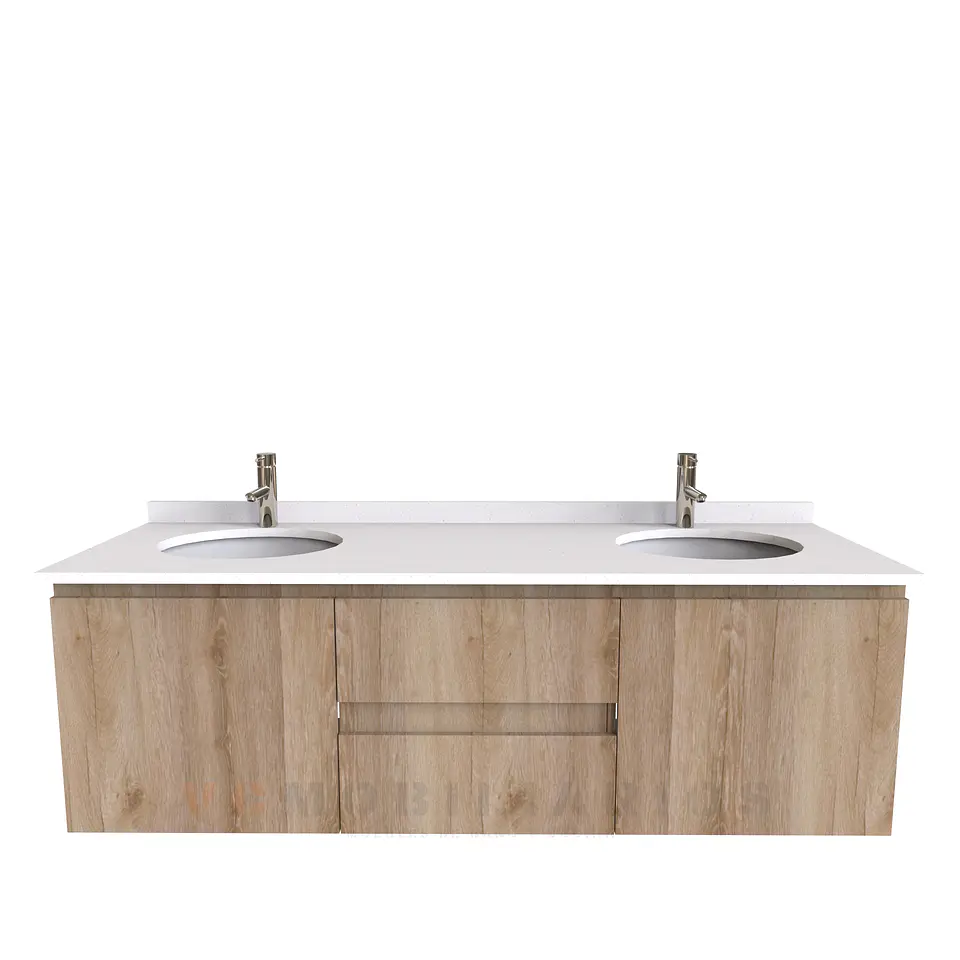 Mueble vanitorio Doble Aéreo  de 150 cm /  M2-1523 -DA / Cava 1