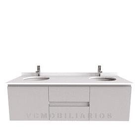 Mueble vanitorio Doble Aéreo  de 150 cm /  M2-1523 -DA / Giorno