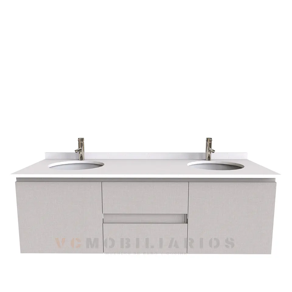 Mueble vanitorio Doble Aéreo  de 150 cm /  M2-1523 -DA / Giorno 1