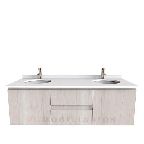 Mueble vanitorio Doble Aéreo  de 150 cm /  M2-1523 -DA / Toscana
