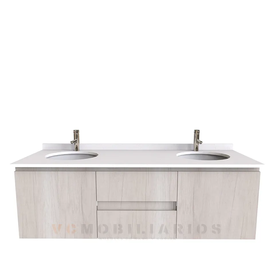 Mueble vanitorio Doble Aéreo  de 150 cm /  M2-1523 -DA / Toscana 1