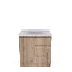 Mueble Vanitorio al piso para lavamanos sobre poner de 60 cm M2-600-SPP / Cava