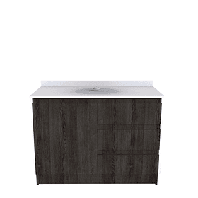 Mueble Vanitorio al piso para lavamanos sobre poner de 100 cm M2-1000-SPP / Espresso