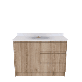 Mueble Vanitorio al piso para lavamanos sobre poner de 100 cm M2-1000-SPP / Cava