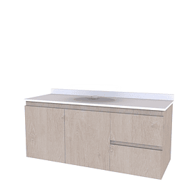 Mueble Vanitorio aereo para lavamanos sobreponer simple de 100 cm M2-1000-SPA / Provenzal