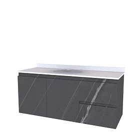 Mueble Vanitorio aereo para lavamanos sobreponer simple de 100 cm M2-1000-SPA / Vizcaya