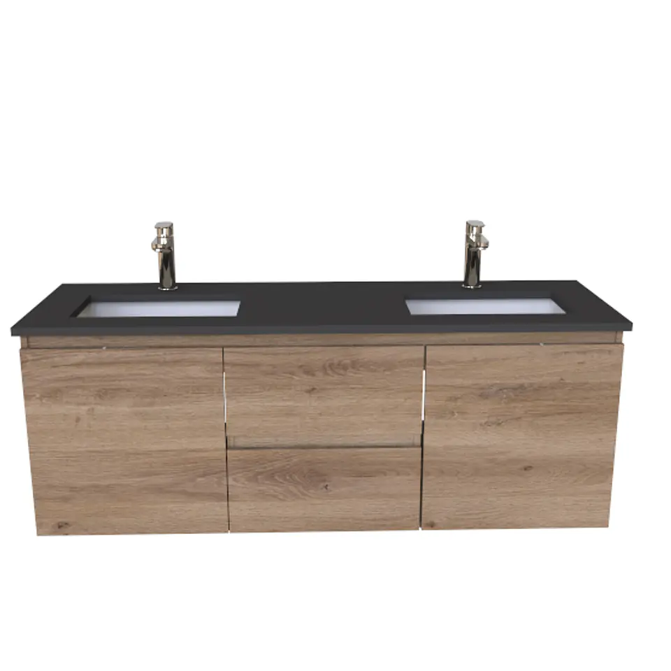 Mueble vanitorio Doble Aéreo  de 140 cm /  M2-1428 -DA / Jerez 1