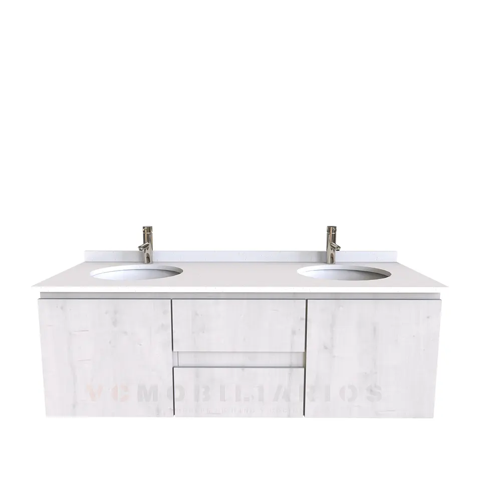 Mueble vanitorio Doble Aéreo  de 120 cm /  M2-1223 -DA / Alaska 1