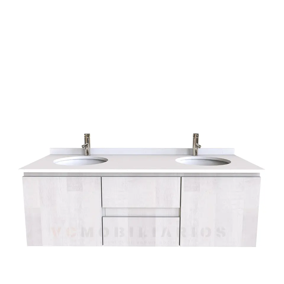 Mueble vanitorio Doble Aéreo  de 130 cm /  M2-1323 -DA / Legno 1