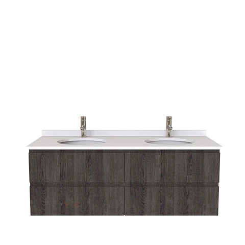 Mueble vanitorio Doble Aéreo  de 140 cm /  M5-1423 -DA / Espresso