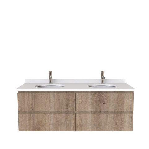 Mueble vanitorio Doble Aéreo  de 140 cm /  M5-1423 -DA / Jerez