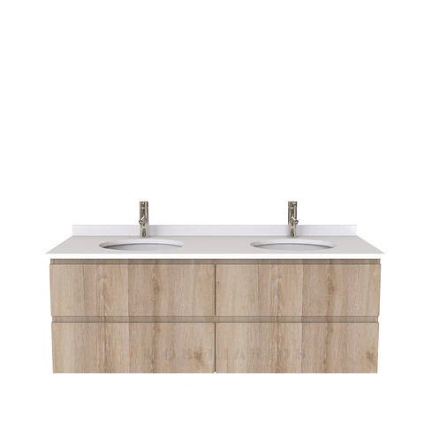 Mueble vanitorio Doble Aéreo  de 140 cm /  M5-1423 -DA / Cava