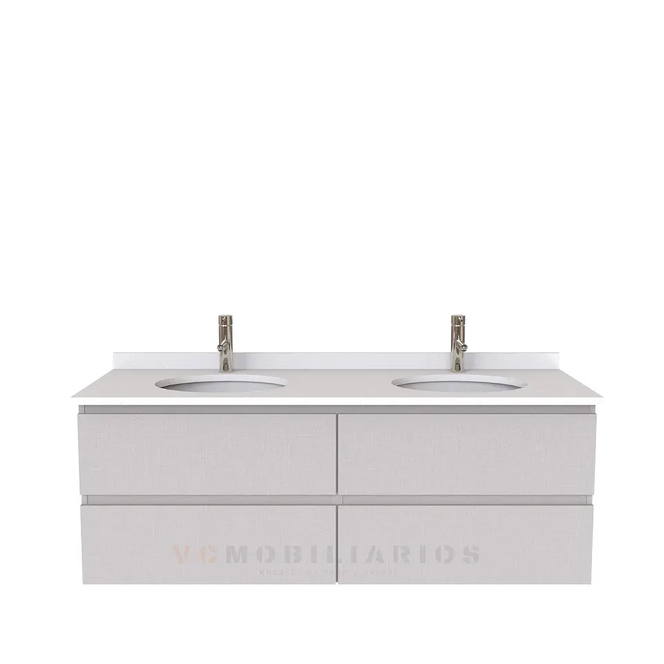 Mueble vanitorio Doble Aéreo  de 140 cm /  M5-1423 -DA / Giorno 1