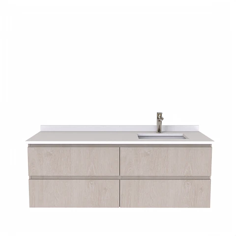 Mueble vanitorio Simple Aéreo  de 140 cm /  M5-1423 -A / Provenzal