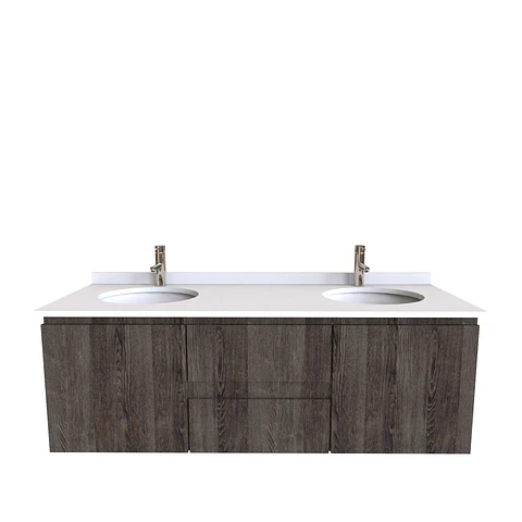 Mueble vanitorio Doble Aéreo  de 140 cm /  M2-1423 -DA / Espresso