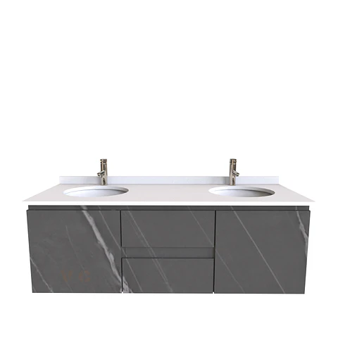 Mueble vanitorio Doble Aéreo  de 140 cm /  M2-1423 -DA / Vizcaya