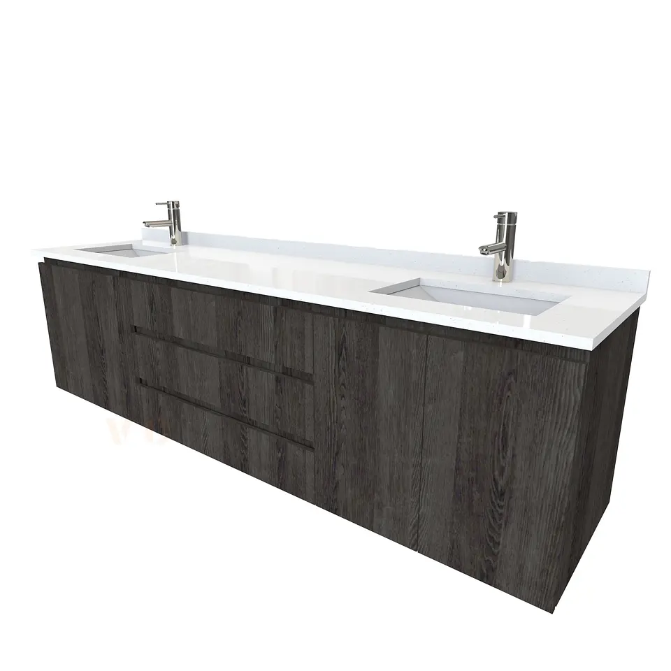 Mueble vanitorio Doble Aéreo  de 200 cm /  M2-2028 -DA / espresso 1