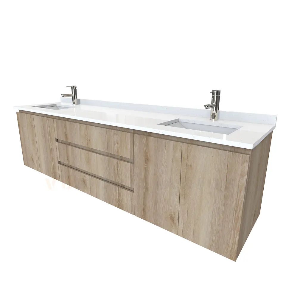 Mueble vanitorio Doble Aéreo  de 190 cm /  M2-1928 -DA / Cava 1