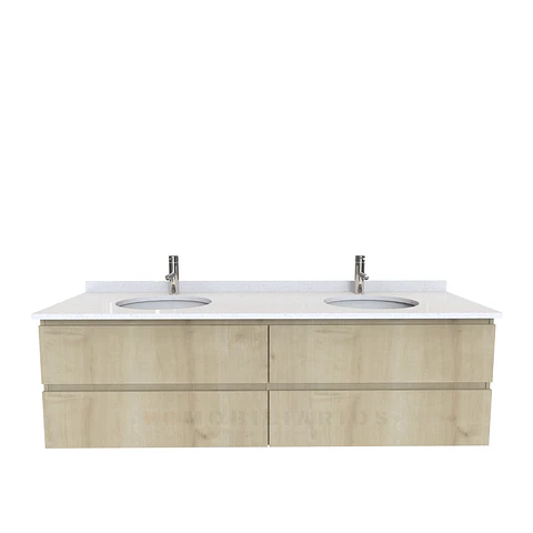 Mueble vanitorio Doble Aéreo  de 180 cm /  M4-1823 -DA / Rustico